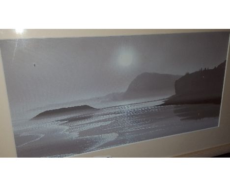 A 20th Century Print of a Calming Coastal Scene.