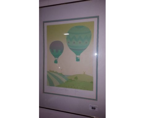 A Signed Limited Edition Ballooning Print.