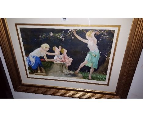 A Coloured Print of Children, titled 'The Bloom of Life'.