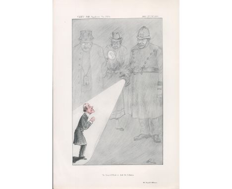 Vanity Fair 14x10 vintage Print titled: The Universal Puzzle Is find Mr McKenna (Reginald McKenna) from the Man Of the Day ed