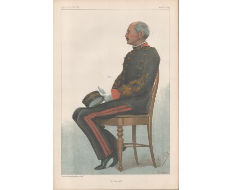 Vanity Fair 15x10 vintage Print titled At Rennes, dated 7th September 1900. Good condition. All autographs come with a Certif