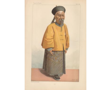 Vanity Fair 14x10 vintage Print titled: Li, dated August 13th 1896. Good condition. All autographs come with a Certificate of