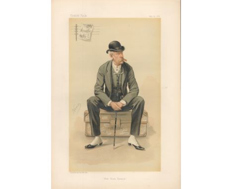 Vanity Fair 14x10 vintage Print titled: New York Herald, dated November 15th 1884. Good condition. All autographs come with a