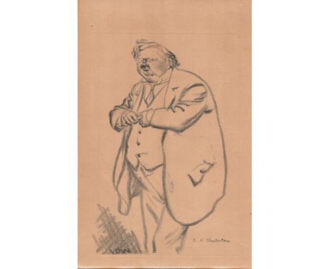 Vanity Fair 12x8 vintage Print titled G.K Chesterton. Good condition. All autographs come with a Certificate of Authenticity.