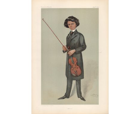 Vanity Fair 14x10 vintage Print titled: Kubelik, dated May 7th 1903. Good condition. All autographs come with a Certificate o