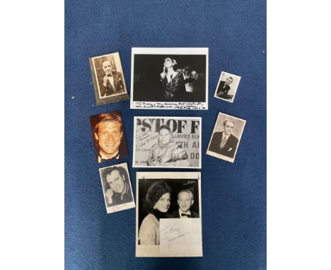 Fantastic TV Collection of 8 Signed Vintage Photos. Photos are Mainly Black and White and Vary in Size. Signatures include Ra