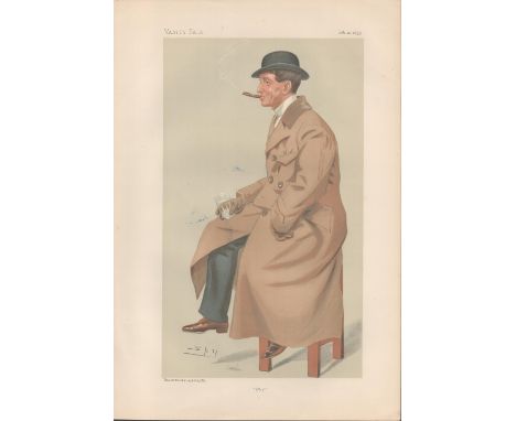 Vanity Fair 15x10 vintage Print titled Phil, dated Feb 21st 1895. Good condition. All autographs come with a Certificate of A