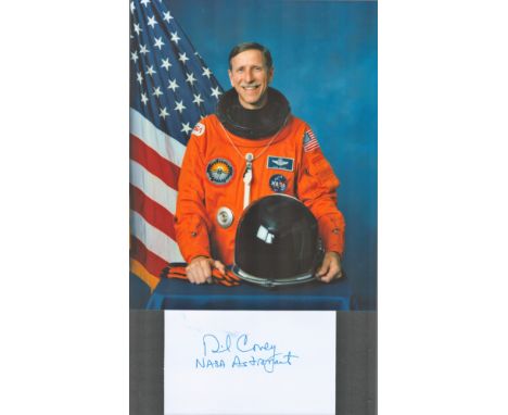 NASA astronaut Richard O. Covey signed 5. 5 x 3. 25 white card. Richard O. Covey, also known as Dick Covey a veteran of four 