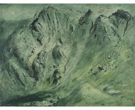 AFTER JOHN PIPER SLOPES OF GLYDER FAWR Lithograph, 54.5 x 70cm (22.5 x 27.5") Condition Report:Presents in good condition