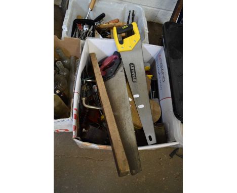 BOX OF VARIOUS ASSORTED TOOLS