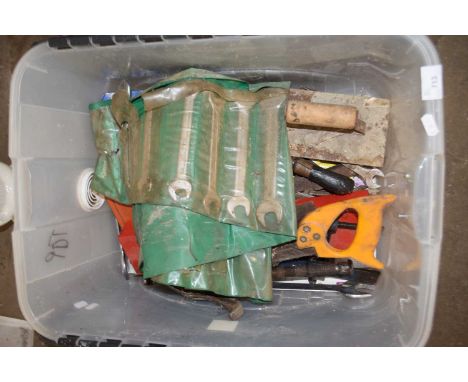 ONE BOX OF MIXED TOOLS