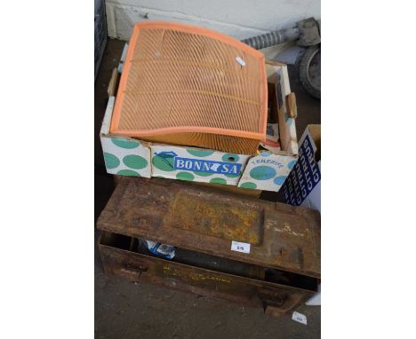 THREE BOXES OF VARIOUS ASSORTED TOOLS AND GARAGE CLEARANCE ITEMS