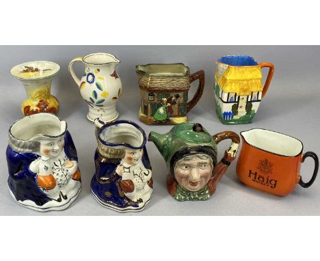 ALLERTON'S LUSTRE &amp; OTHER DECORATIVE JUGS, TEAPOT COLLECTION, makers include Royal Doulton, Hancocks, Carltonware and oth