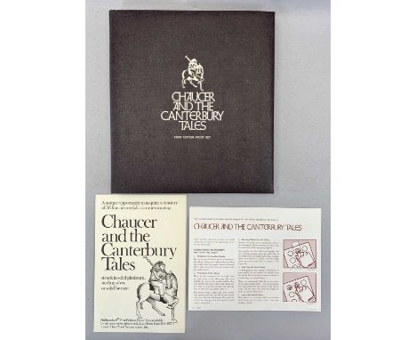 JOHN PINCHES 'CHAUCER &amp; THE CANTERBURY TALES' SOLID SILVER MEDALS 1970, limited first edition series of 36 proof medals, 