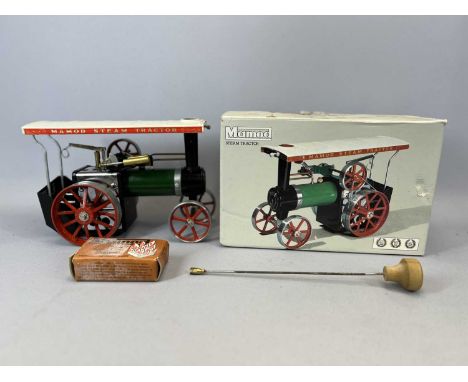 BOXED MAMOD LIVE STEAM TRACTOR WITH ACCESSORIESProvenance: private collection Gwynedd
