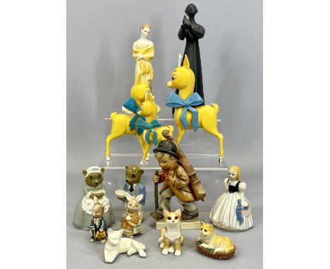 ROYAL DOULTON, WORCESTER, BABYCHAM BAMBI PLASTIC FIGURINES &amp; OTHERS, lot includes Royal Doulton 'Peace' HN2433, 21cms H, 