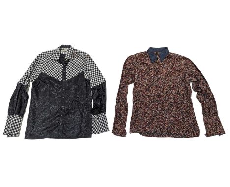 Two 1970s Chemise Phillippe shirts, from the collection of Vivian Stanshall, founding member of the Bonzo Dog Doo-Dah Band, c