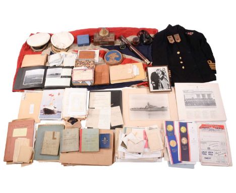 An extensive collection covering the life and career of Captain David Gordon Roome, MVO, RN, (1923-2009), comprising letters,