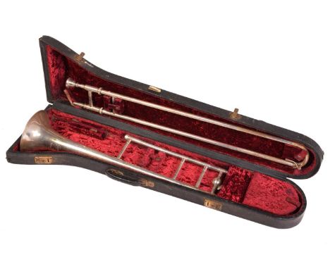 A Boosey & Hawkes 'Imperial' trombone, stamped 275, in fitted case, from the collection of Vivian Stanshall, founding member 