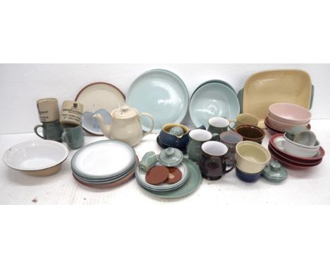 A box of Denby pottery, various colours and styles  **PLEASE NOTE THIS LOT IS NOT AVAILABLE FOR PACKING AND POSTING**