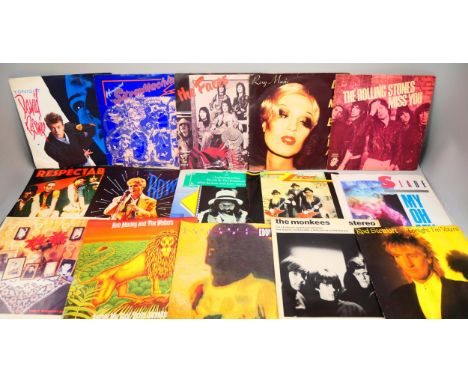 A collection of 7" singles, all with picture sleeves, including Bowie, Rolling Stones, ZZ-Top, Hawkwind, etc. (50)