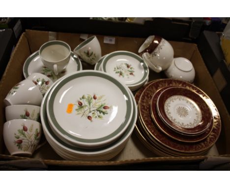 A TRAY OF ASSORTED J&amp;G MEAKIN CHINA 