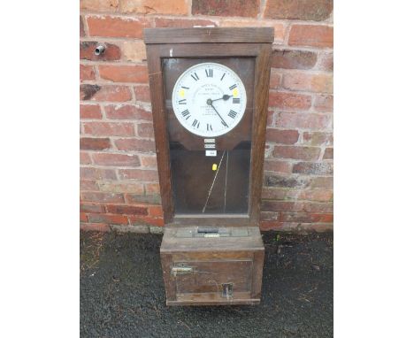 THE GLENDHILL -BROOK TIME RECORDER' CLOCK, H-116 CM CONDITION - NO KEYS BUT BELL SOUNDS - WATERMARKS