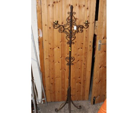 A VINTAGE METAL STANDING LAMP A/F