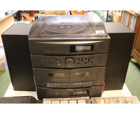 Vintage Matsui Stereo System with speakers 