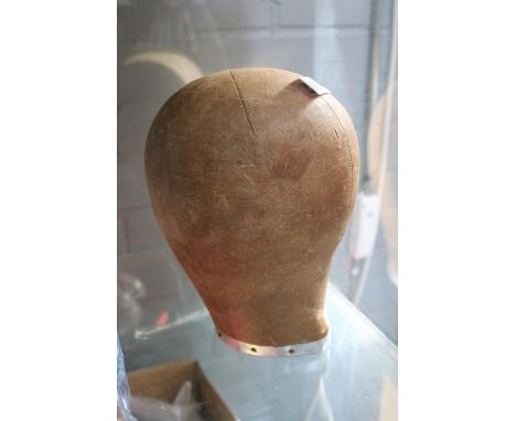 Vintage Haberdashery Milliners Head with metal studded detail 