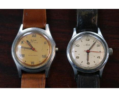 Vintage Avia Wristwatch and a Felea Wristwatch with Stainless steel case 