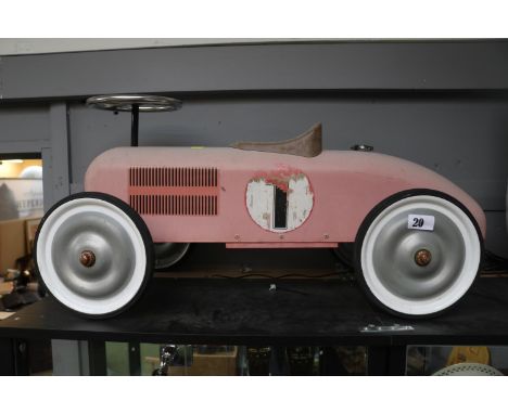Vintage Tin Roadster type Ride on car 