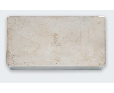 An early 20th century silver table match holder, mark of George Betjemann &amp; Sons, London 1903, of rectangular form, plain