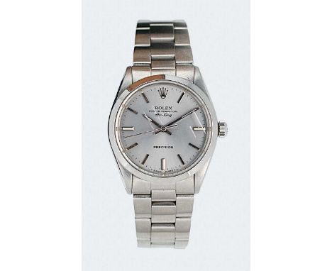 Rolex - A steel 'Oyster Perpetual Air King Precision 34' wristwatch, circa 1989, model number 5500, serial number L646607, ci