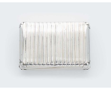A George III silver snuff box, mark of Samuel Pemberton, Birmingham 1801, of rectangular convex form, decorated all over with