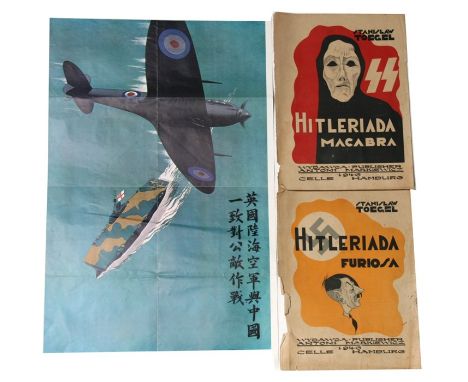 Two anti-Nazi propaganda posters; together with an Imperial War Museum poster.