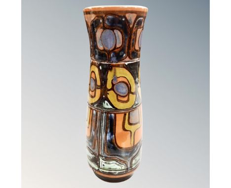 A Poole pottery vase, height 39.5cm.  CONDITION REPORT: In good condition. 