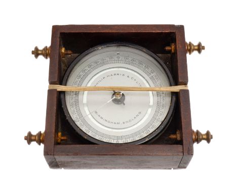 Harris Galvanometer, England, im Holzkästchen, L 12,5, Z 2