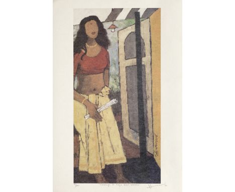 Maqbool Fida Husain (Indian, 1913-2011)Four works: Vyasa &amp; Ganesha; Homage to Raja Ravi Verma; Thirty Six AQ 75; Arrival 
