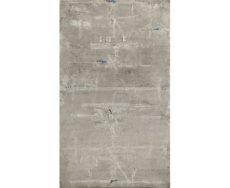 Nitin Dadrawala  (Indian, B. 1955)Untitled (Grey) 2013oil on canvas125.6 x 74.5cm (49 7/16 x 29 5/16in).Footnotes:ProvenanceA