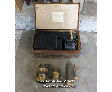 Magic lantern - ensign junior. and lenses.  Extra lenses for another model 