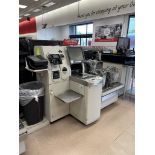 UNMARKED SELF CHECKOUT STATION W/ POS EQUIPMENT