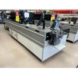 UNMARKED SINGLE BELT CHECKSTAND (NO POINT OF SALES)