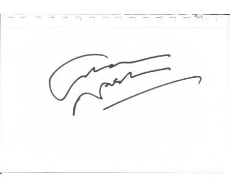Graham Nash signed large album page. Suitable for mounting with photo. Good Condition. All signed pieces come with a Certific
