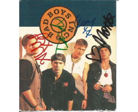 Bad Boys Inc signed CD insert. CD included. Good Condition. All signed pieces come with a Certificate of Authenticity. We com