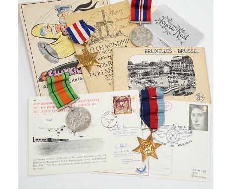 An RAF silver mug, and framed drawing of a map of Belgium and surrounding countries relating to 83rd Group Main HQ, Tactical 