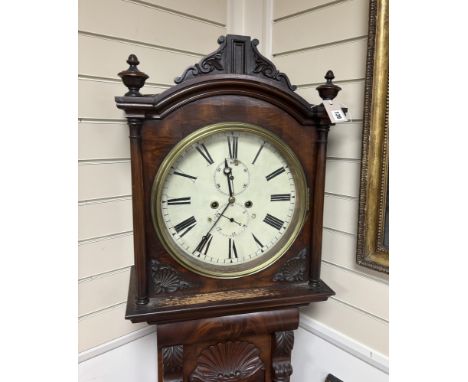 A William IV mahogany longcase clock, height 211cm