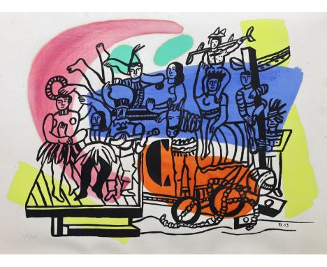 Fernand Léger (French, 1881-1955), lithograph in colours, 'La Parade', initialled and dated '53 in the plate, numbered 43/300