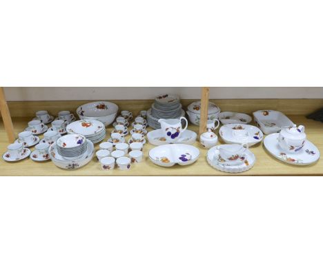 A large quantity of Royal Worcester Evesham Vale serving dishes and dinnerwares