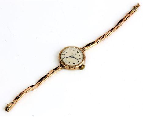 Rolex, a ladies Prima wristwatch the signed dial with Arabic numeral hour markers within a minute track, steel hands, fitted 
